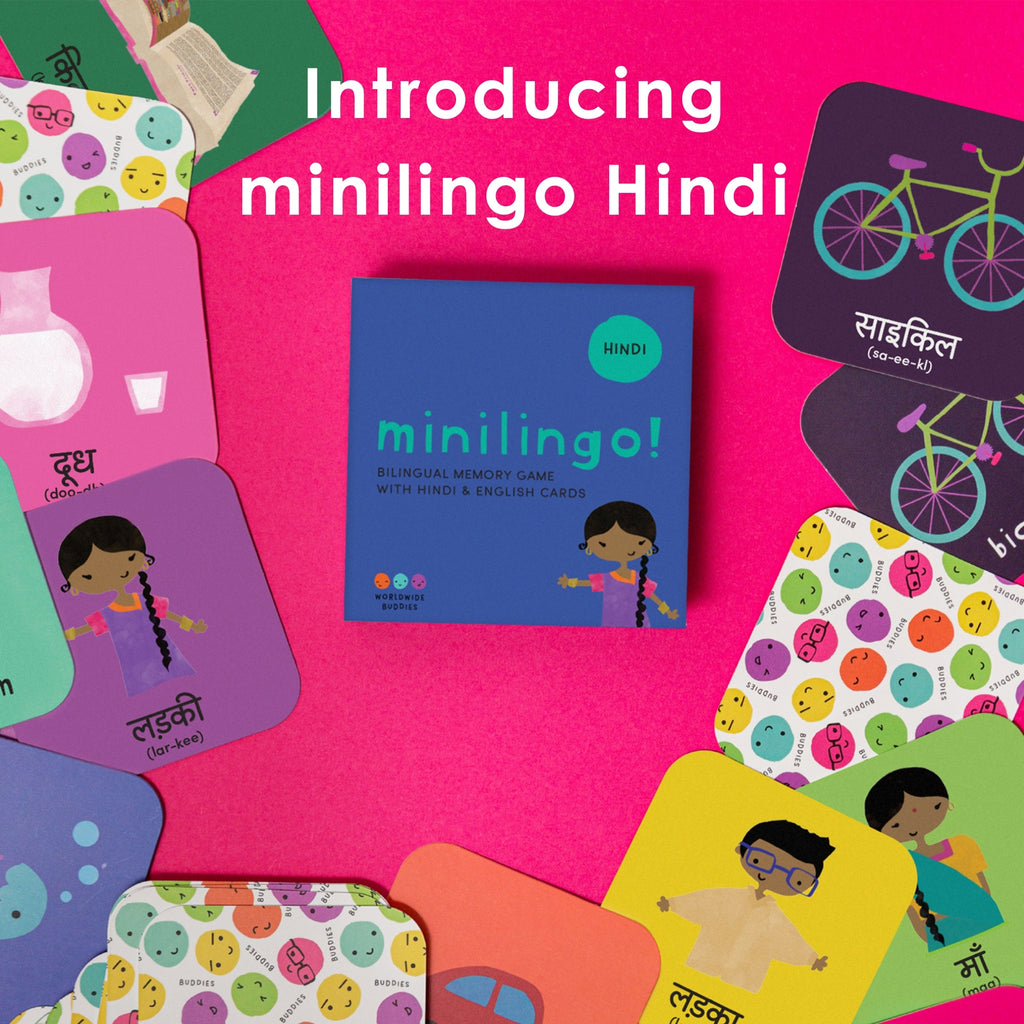 Minilingo Hindi/English Bilingual Flashcards are officially here