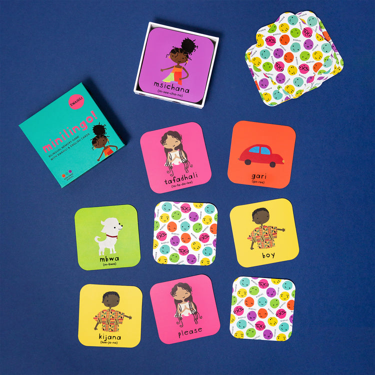 Minilingo, English/Swahili Flashcards