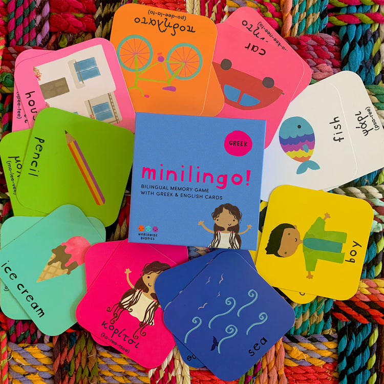 Minilingo, English/Greek Flashcards