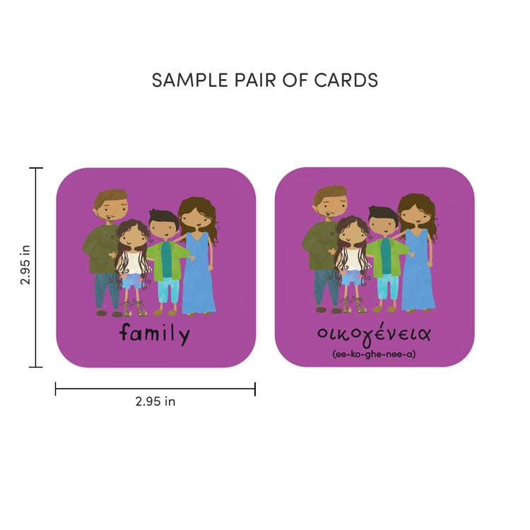Minilingo, English/Greek Flashcards