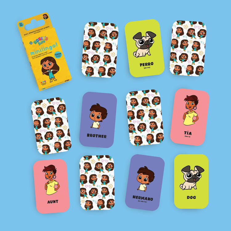 Minilingo Basic Words: Spanish/English Bilingual Flashcards