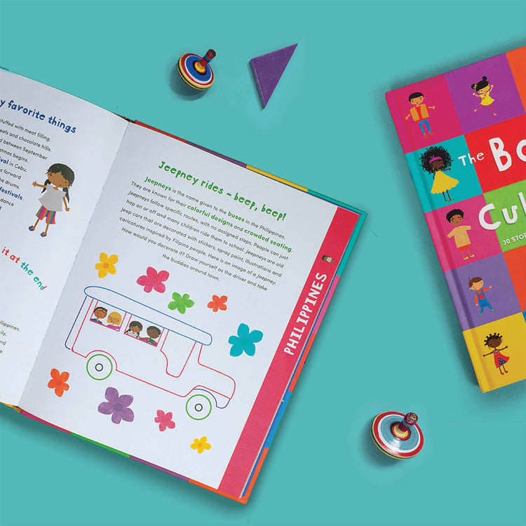 The Book of Cultures with Stickers & a Map