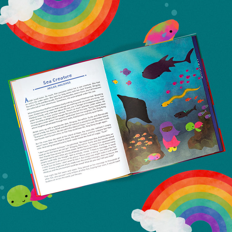 The Book of Cultures with Stickers & a Map