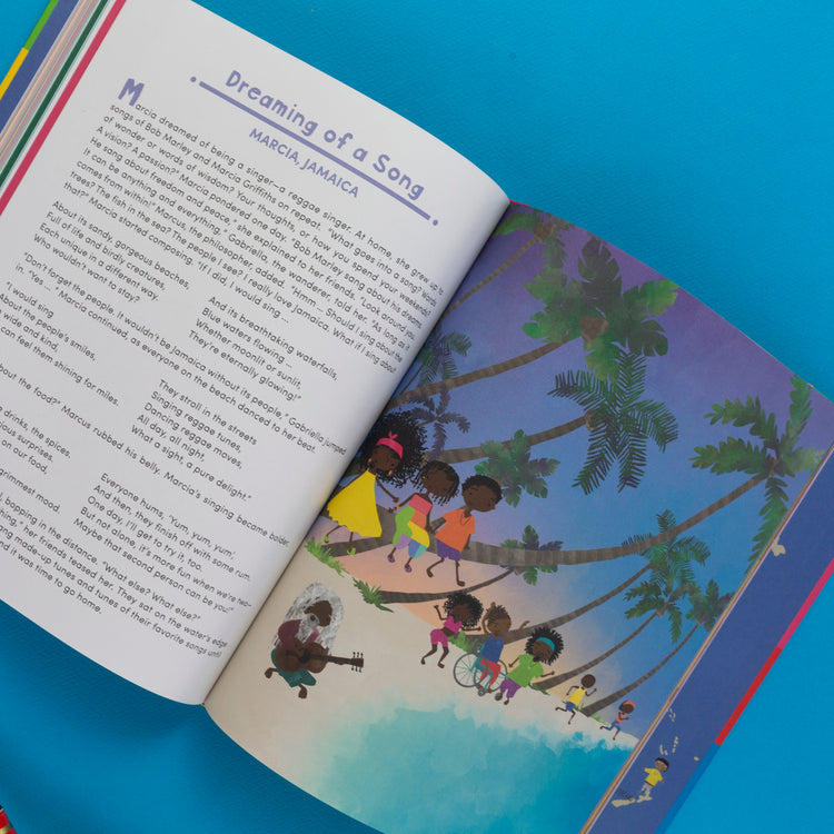 The Book of Cultures with Stickers & a Map