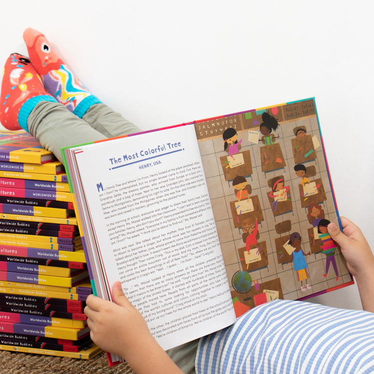 The Book of Cultures with Stickers & a Map