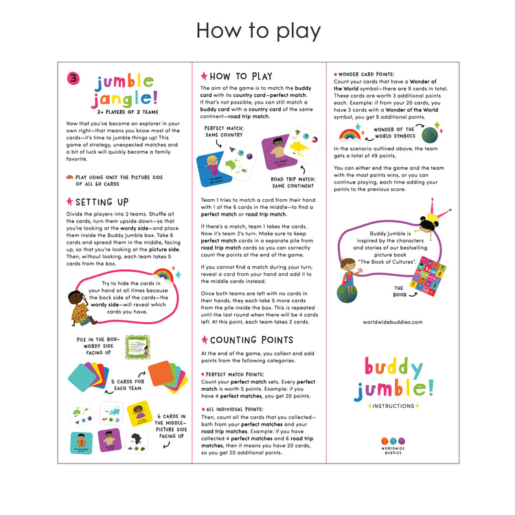 Buddy Jumble | Geography Card Game
