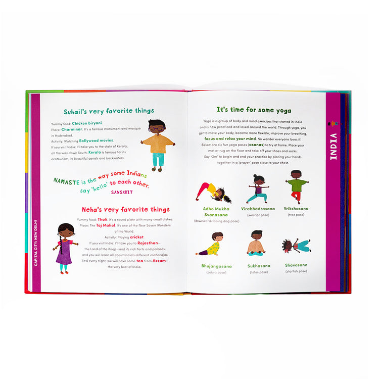 The Book of Cultures with Stickers & a Map