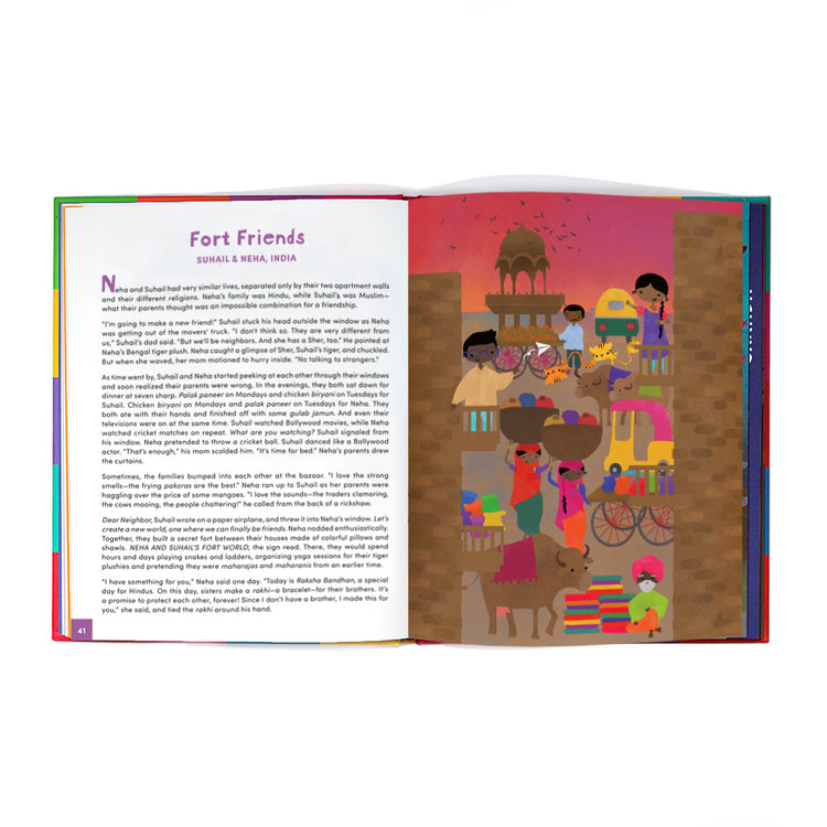 The Book of Cultures with Stickers & a Map