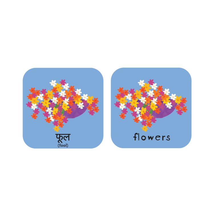 Minilingo, Hindi/English Flashcards