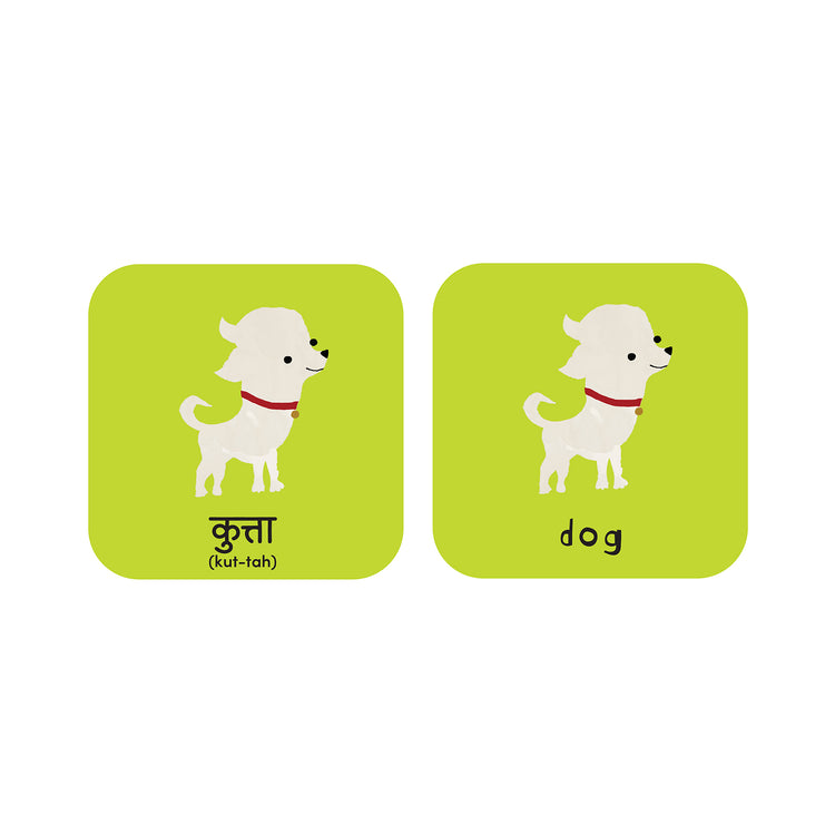 Minilingo, English/Hindi Flashcards