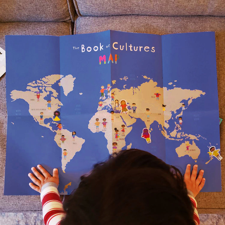 The Book of Cultures with Sticker & a Map
