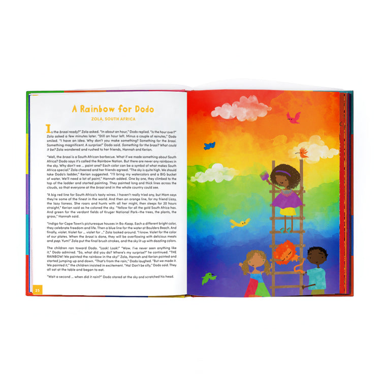 The Book of Cultures with Stickers & a Map