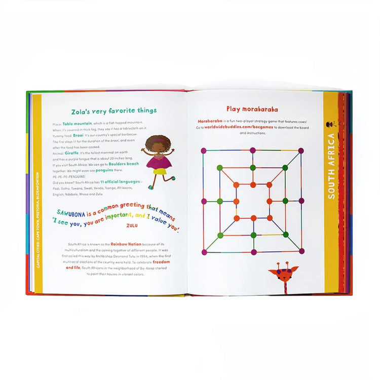 The Book of Cultures with Stickers & a Map