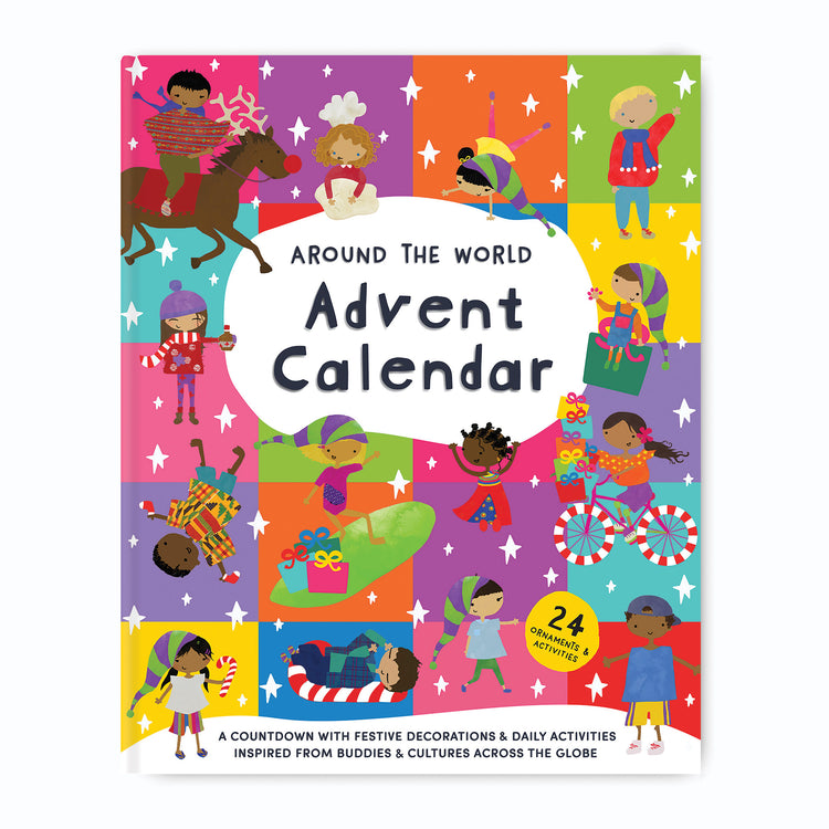 The cover of the children's Around the World advent calendar.
